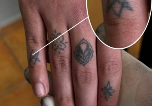 Tetovanie na chrbát ruky, hánky a prsty: Ako prvé tetovanie?